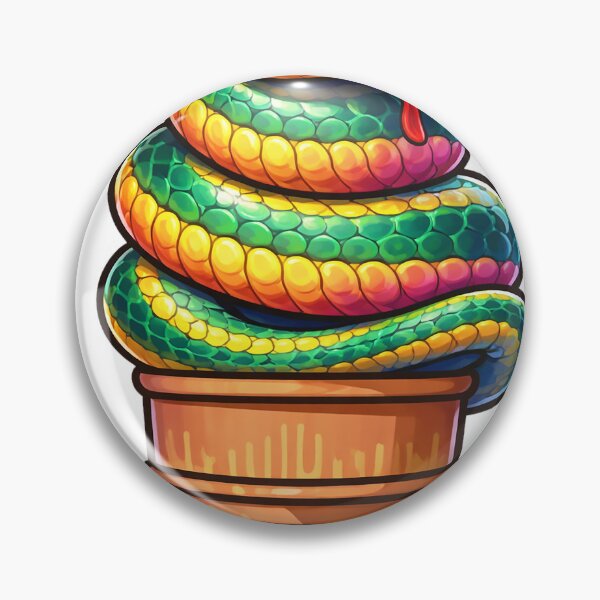 Item preview, This fun and surreal snake ice cream sticker twists a colorful snake into the shape of a delicious ice cream swirl. designed and sold by PIXEL POP DESIGNS - Beyond the Norm!.