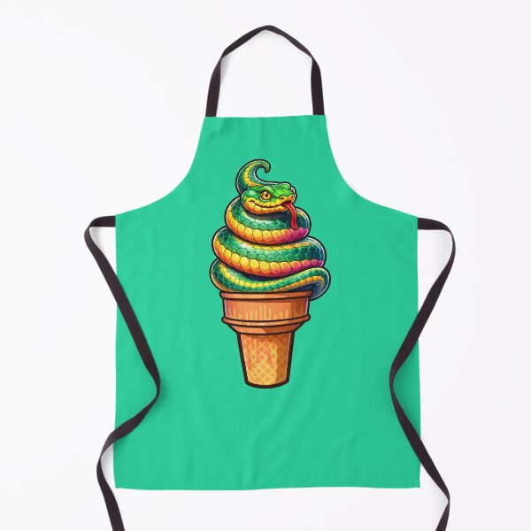 Item preview, This fun and surreal snake ice cream sticker twists a colorful snake into the shape of a delicious ice cream swirl. designed and sold by PIXEL POP DESIGNS - Beyond the Norm!.
