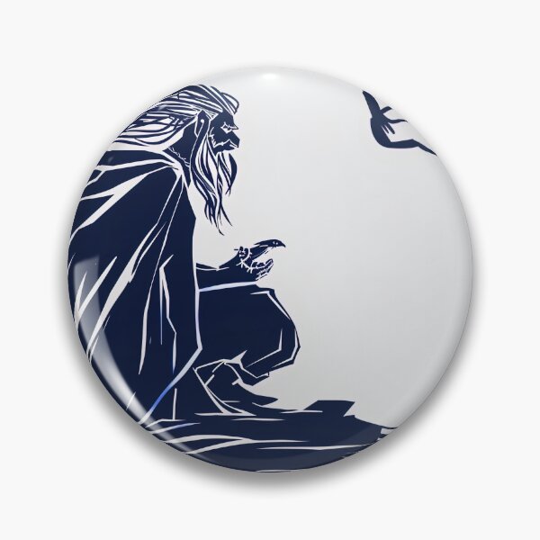 Item preview, Bragi, Norse mythology - Blue Abstract Art designed and sold by shadow-bloom.