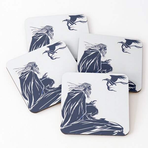 Item preview, Bragi, Norse mythology - Blue Abstract Art designed and sold by shadow-bloom.