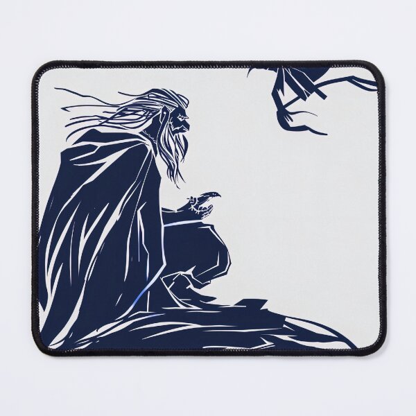 Item preview, Bragi, Norse mythology - Blue Abstract Art designed and sold by shadow-bloom.