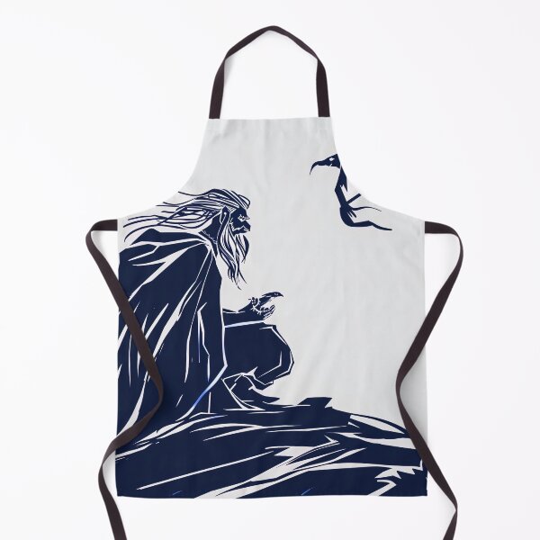 Item preview, Bragi, Norse mythology - Blue Abstract Art designed and sold by shadow-bloom.
