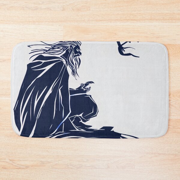 Item preview, Bragi, Norse mythology - Blue Abstract Art designed and sold by shadow-bloom.