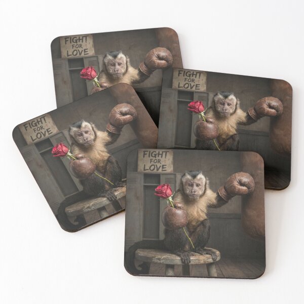 Item preview, Cute Punch Monkey for Love – Fight for love   designed and sold by Yasmine Mohammed.