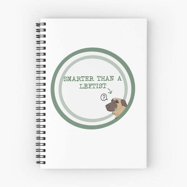 Item preview, My dog is Smarter Than a Leftist designed and sold by Sea Biscuit.
