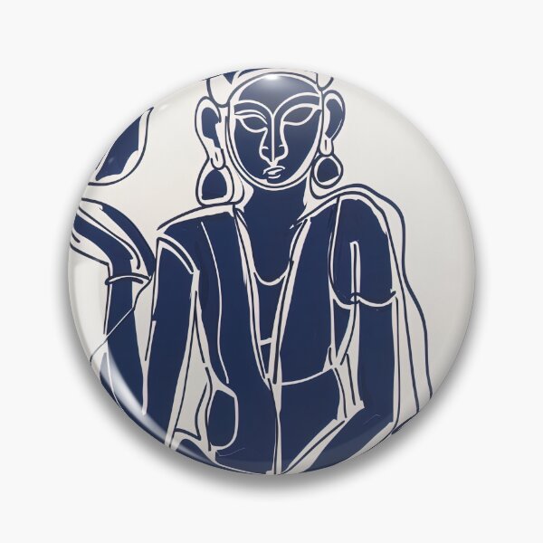 Item preview, Brahma, Indian deity - Blue Abstract Art designed and sold by shadow-bloom.