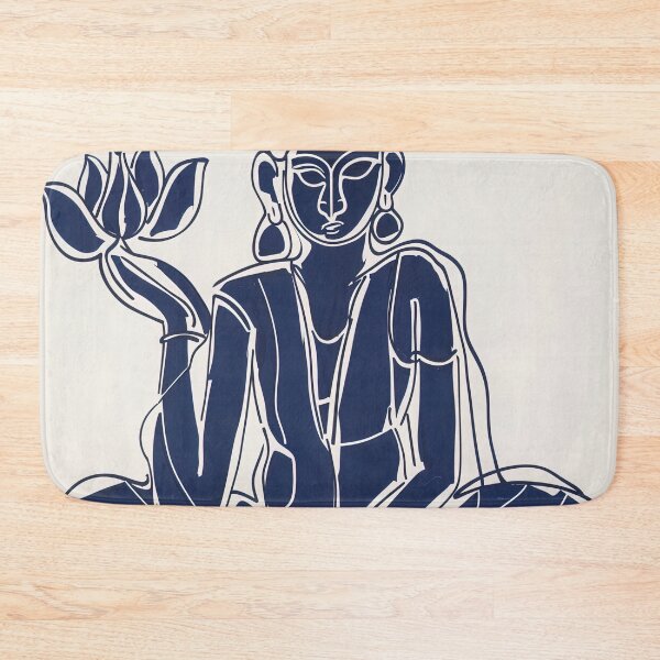 Item preview, Brahma, Indian deity - Blue Abstract Art designed and sold by shadow-bloom.