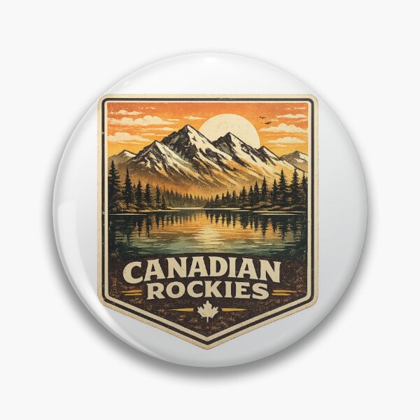 Item preview, Canadian Rockies Vintage Travel Poster – Banff Alberta Mountain Landscape Retro Canada Nature Art designed and sold by Globalcitytees.