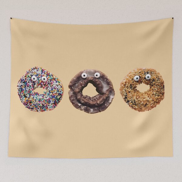 Item preview, Funny Donut Trio Cute Dessert Faces designed and sold by Arturo Daniel Garcia Palomo.