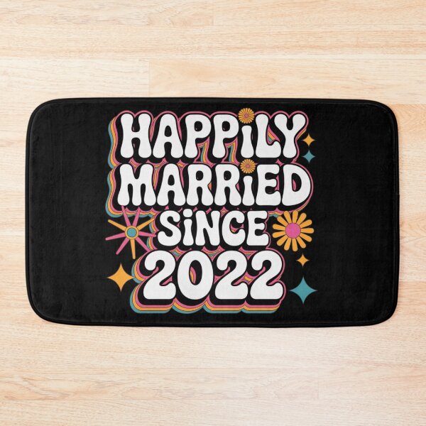 Item preview, Happily Married Since 2022 Anniversary Couple Love Humor designed and sold by MagicSD Designs.