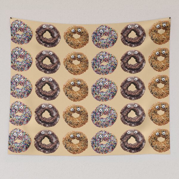 Item preview, Funny Donut Pattern Cute Sweet Design designed and sold by Arturo Daniel Garcia Palomo.