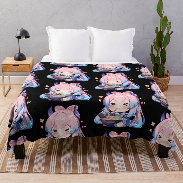 Item preview, Sangonomiya Kokomi Genshin Impact Pastel Kawaii Ramen Chibi Bite designed and sold by mildaclairmo.