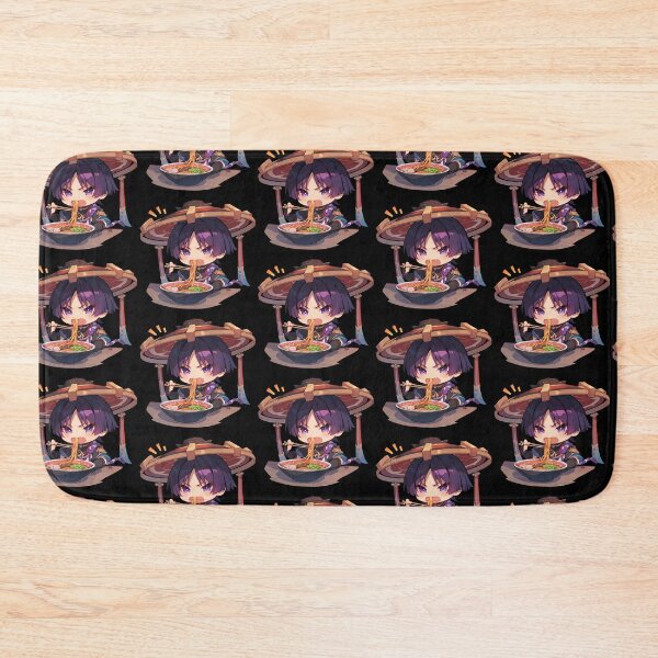 Item preview, Scaramouche Genshin Impact Moody Chibi Ramen Noodles Big Hat designed and sold by mildaclairmo.