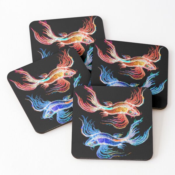 Item preview, Koi fish Dance on Black designed and sold by Linda Callaghan.