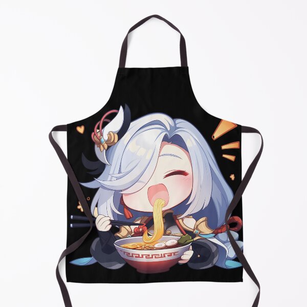 Item preview, Shenhe Genshin Impact Kawaii Chibi Ramen Noodles Quiet Comfort designed and sold by mildaclairmo.