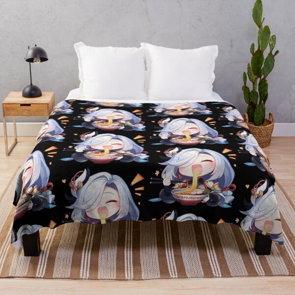 Item preview, Shenhe Genshin Impact Kawaii Chibi Ramen Noodles Quiet Comfort designed and sold by mildaclairmo.