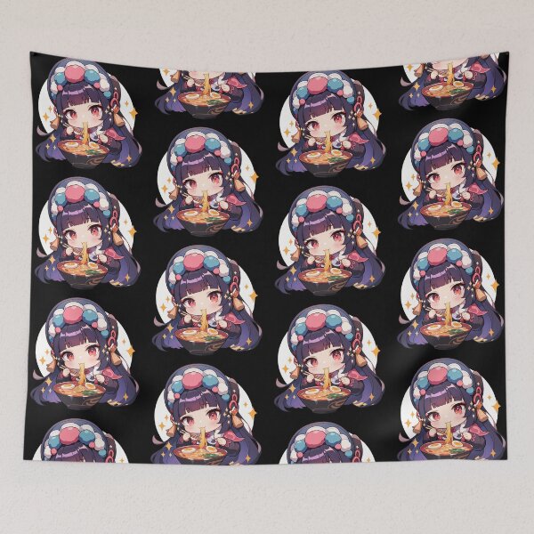 Item preview, Yun Jin Genshin Impact Kawaii Chibi Ramen Noodles Stage Break Snack designed and sold by mildaclairmo.