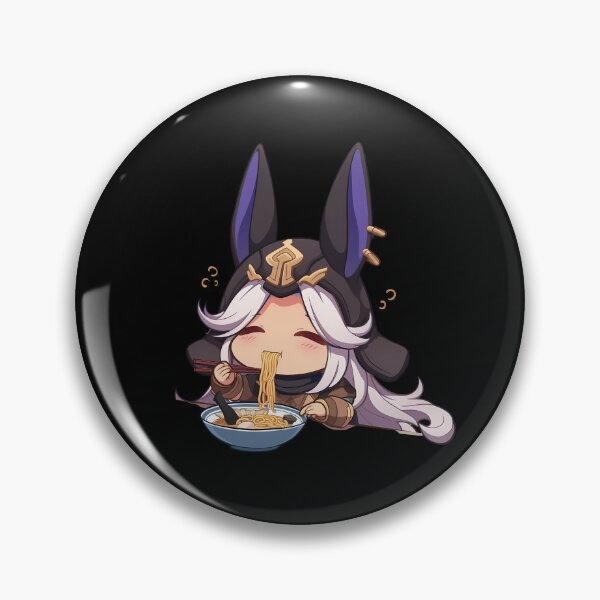 Item preview, Cyno Genshin Impact Chibi Ramen Noodles Cozy Bite designed and sold by mildaclairmo.
