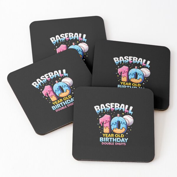 Item preview, 10Th Birthday Baseball Ice Cream Drip designed and sold by Intomindfood.