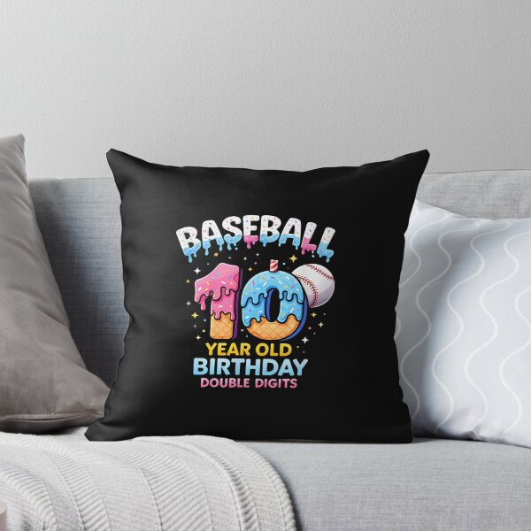 Item preview, 10Th Birthday Baseball Ice Cream Drip designed and sold by Intomindfood.