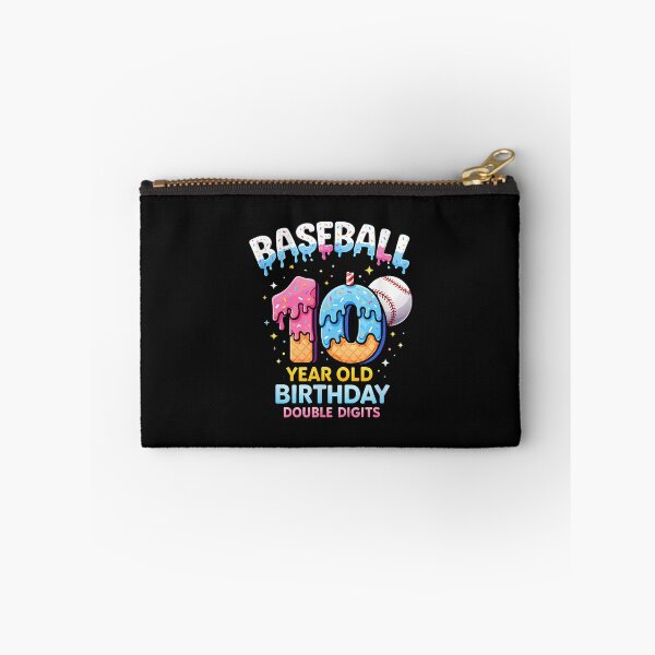 Item preview, 10Th Birthday Baseball Ice Cream Drip designed and sold by Intomindfood.