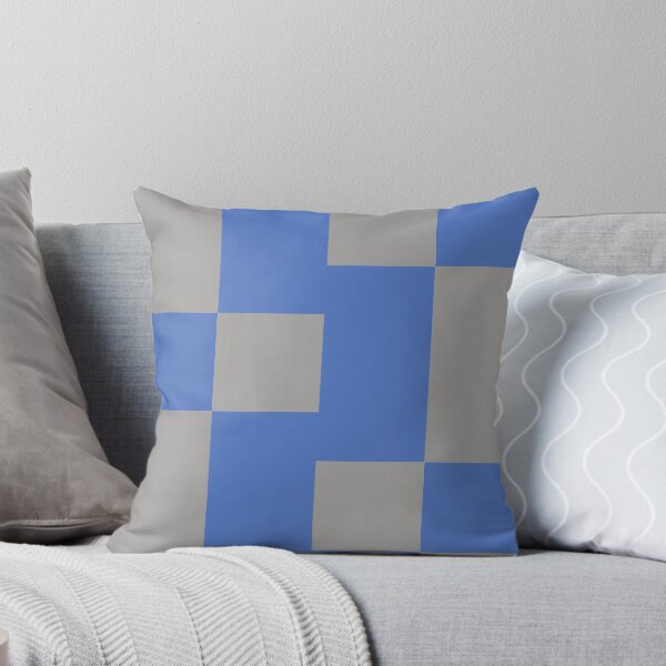Item preview, Squares Blue And Grey Pattern Stickers Prints Posters Wall Art Magnet Home Coffee Cup Decoration TShirt Stationary Notebook Magnet Hat Kitchen Work School Office Redbubble Shop designed and sold by Saritas Boutique Shop.