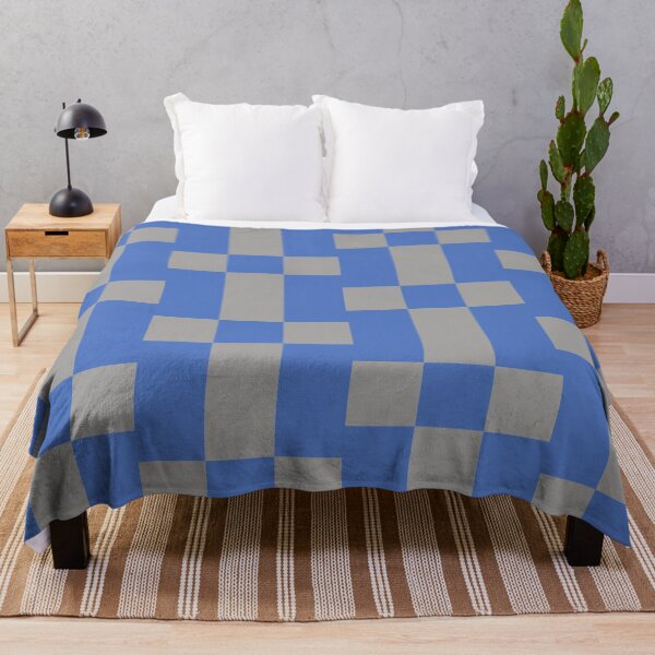 Item preview, Squares Blue And Grey Pattern Stickers Prints Posters Wall Art Magnet Home Coffee Cup Decoration TShirt Stationary Notebook Magnet Hat Kitchen Work School Office Redbubble Shop designed and sold by Saritas Boutique Shop.