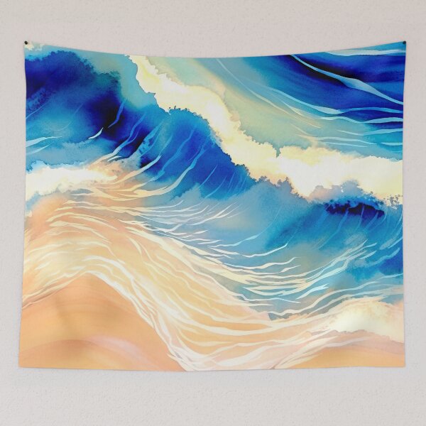 Item preview, Ocean Waves Abstract Washing Over A Sandy Beach  designed and sold by DEC02.