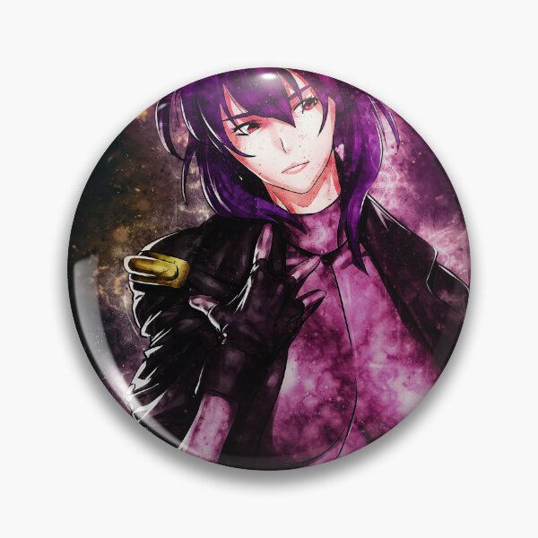 Item preview, Motoko Kusanagi Ghost In The Shell Neon Purple Cyberpunk Galaxy Mood designed and sold by mildaclairmo.