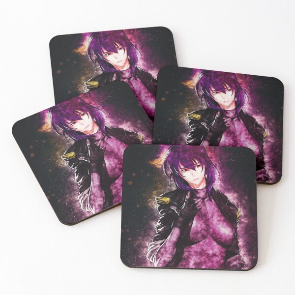 Item preview, Motoko Kusanagi Ghost In The Shell Neon Purple Cyberpunk Galaxy Mood designed and sold by mildaclairmo.