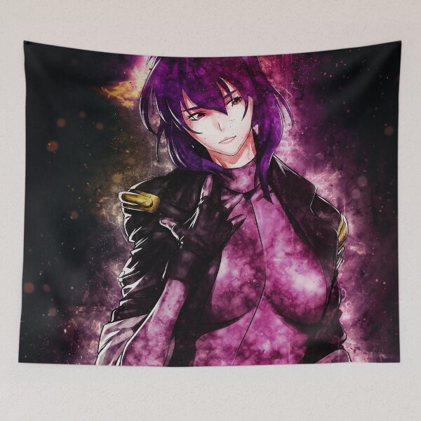 Item preview, Motoko Kusanagi Ghost In The Shell Neon Purple Cyberpunk Galaxy Mood designed and sold by mildaclairmo.