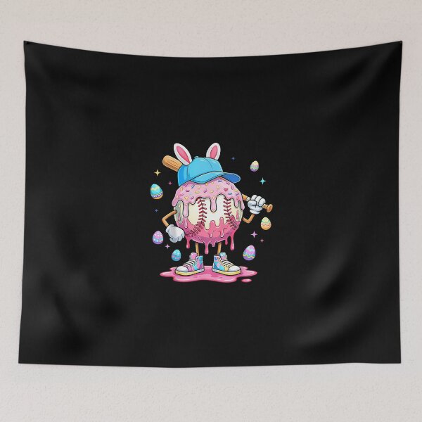 Item preview, Baseball Drip Ice Cream Bunny Eggs designed and sold by Intomindfood.
