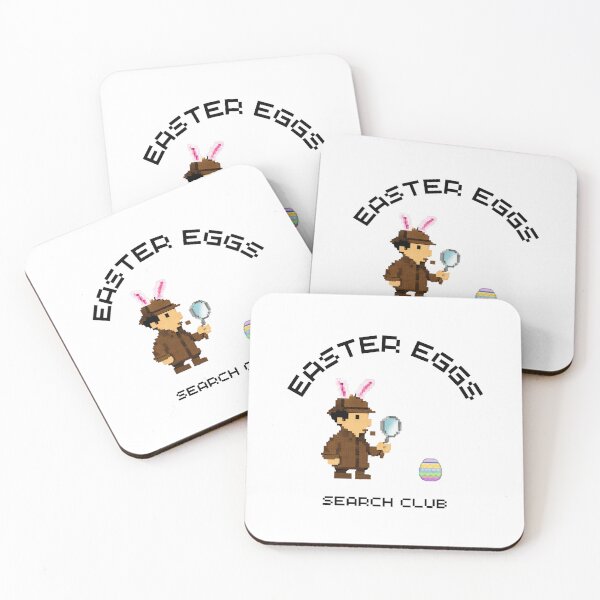 Item preview, Easter Egg Search Club – Retro Pixel Detective Bunny Design designed and sold by THEHOOTDesigns.