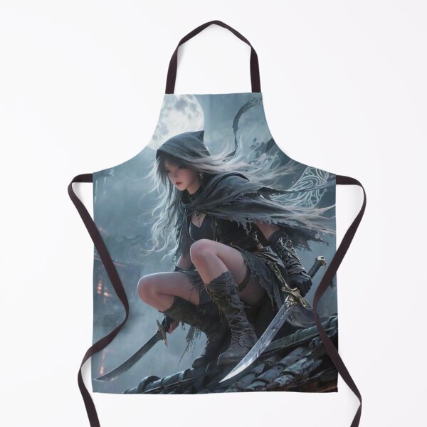 Item preview, Moon Warrior with Sword Under Full Moon designed and sold by LenaArte25.