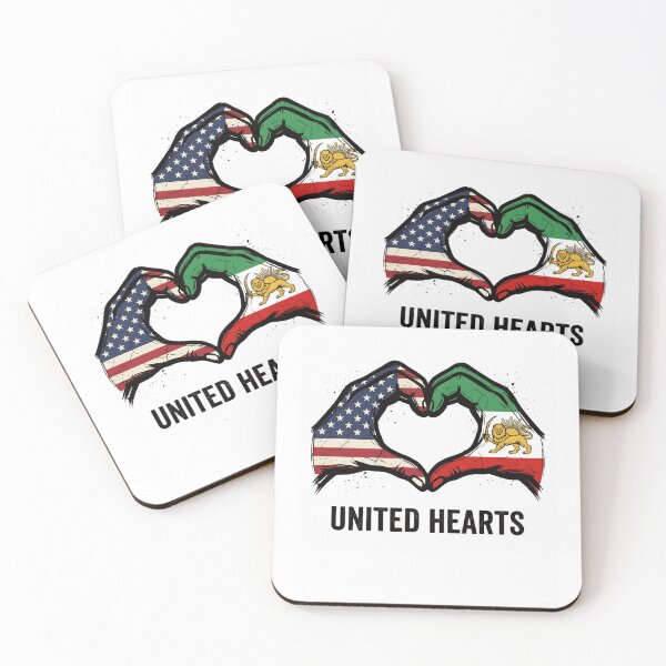Item preview, Persian American Flag USA Persia Heritage Heart Design, Iranian American Pride Gift, Persian Culture Graphic Tee designed and sold by AsturShop.