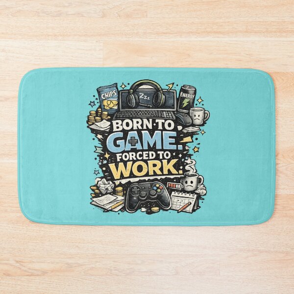 Item preview, Born To Game Forced To Work designed and sold by bysaintclaire.