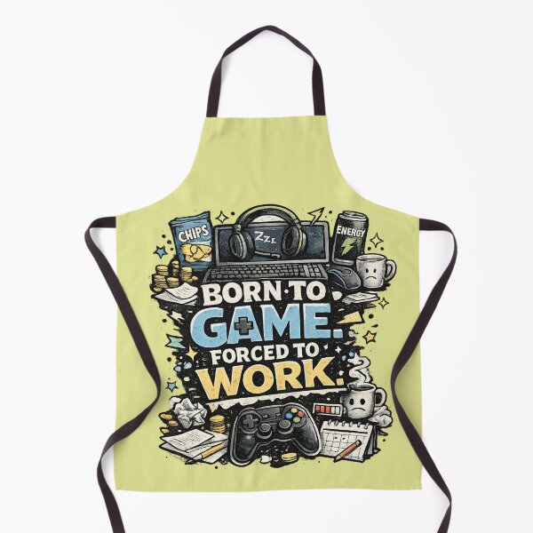 Item preview, Born To Game Forced To Work designed and sold by bysaintclaire.