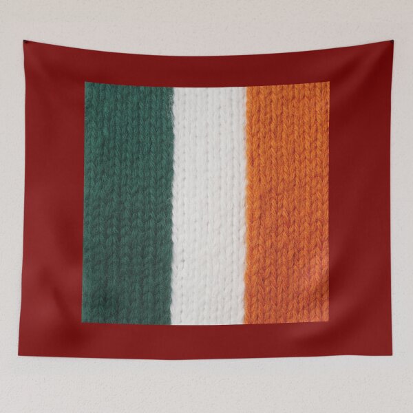 Item preview, Knit Ireland Flag - Kneecap Fan Belfast Gaeilge  designed and sold by The Sticker Bureau.