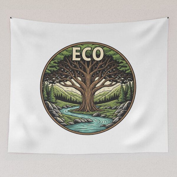 Item preview, Vintage National Park Tree Eco Graphic Design designed and sold by Pollock.