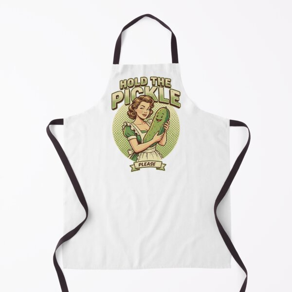 Item preview, Retro 50s Diner Gal "Hold The Pickle" Pin-Up designed and sold by NMBaker.