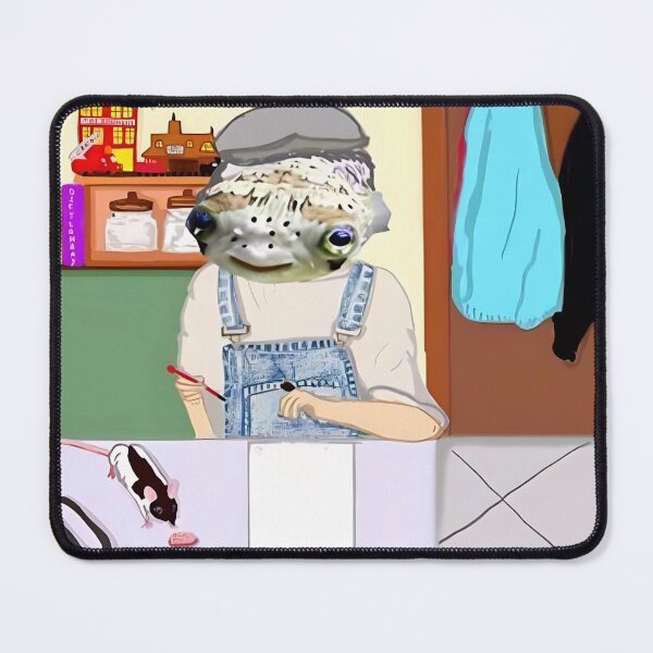 Item preview, Fish Portrait And Herman The Rat designed and sold by pinkyjainpan.