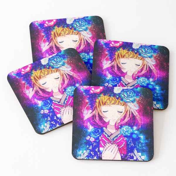 Item preview, Shiemi Moriyama Blue Exorcist Serene Floral Roses Kimono Glow designed and sold by mildaclairmo.