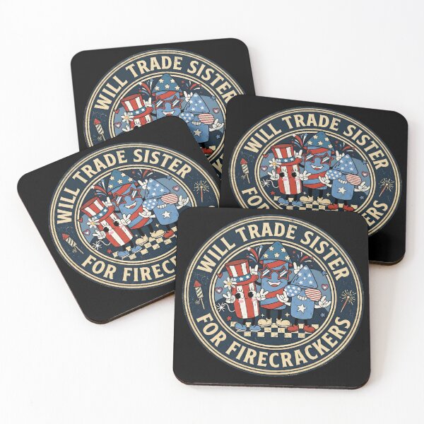 Item preview, Will Trade Sister for Firecrackers Funny 4th of July Patriotic  designed and sold by THREE LITTLE BEANS.