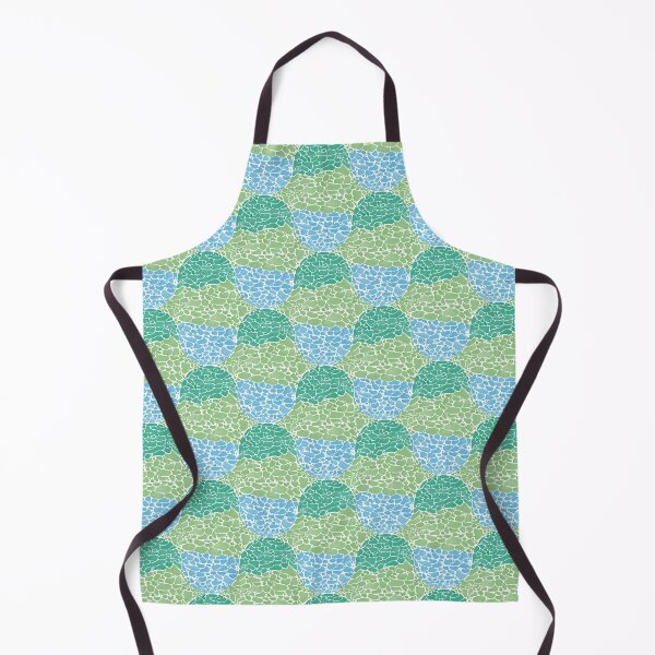 Item preview, Tortoise Shell Pebble Mosaic Pattern_Green_Blue designed and sold by YaldiDesign.