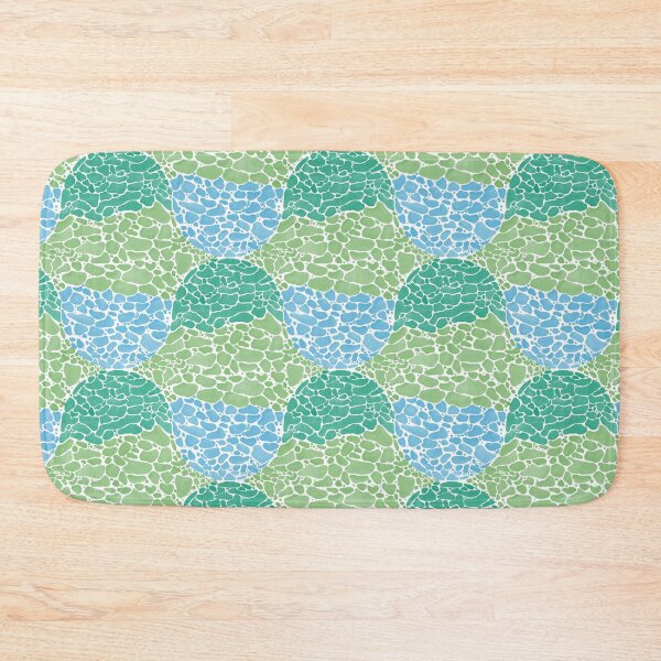 Item preview, Tortoise Shell Pebble Mosaic Pattern_Green_Blue designed and sold by YaldiDesign.