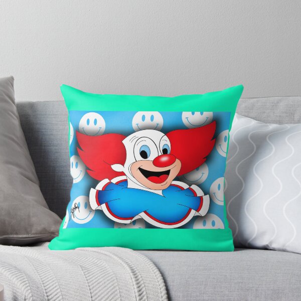 Item preview,  Bozo the Clown Blue Smiley Face designed and sold by Miss Stephanie’s Art Creations.
