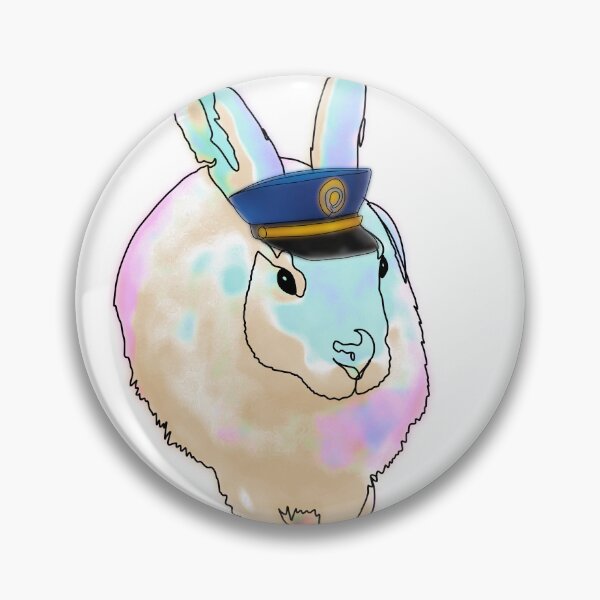 Item preview, Beth the Bunny in police Hat – animalzinhats  designed and sold by Ashley’sAnimalz.