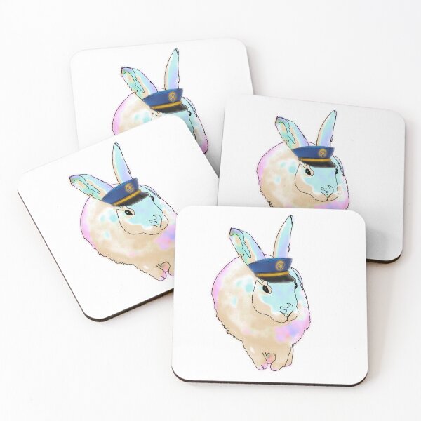 Item preview, Beth the Bunny in police Hat – animalzinhats  designed and sold by Ashley’sAnimalz.