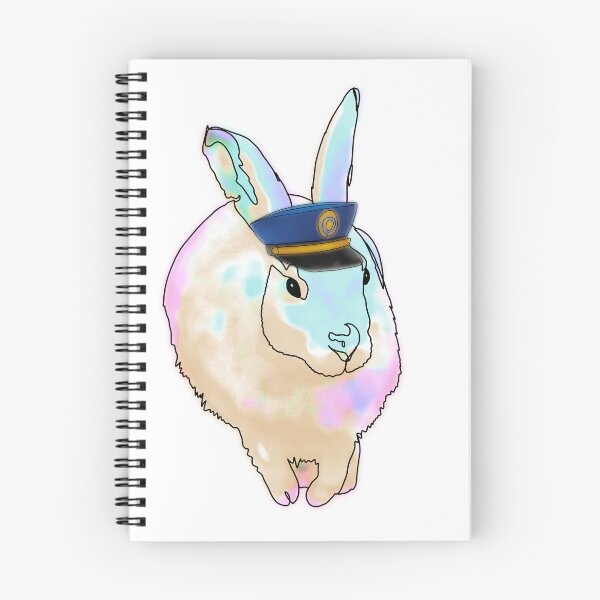 Item preview, Beth the Bunny in police Hat – animalzinhats  designed and sold by Ashley’sAnimalz.