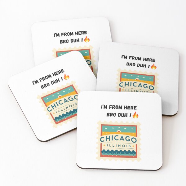 Item preview, Chicago Illinois Proud Native Resident Quote Design designed and sold by FunSticky14.